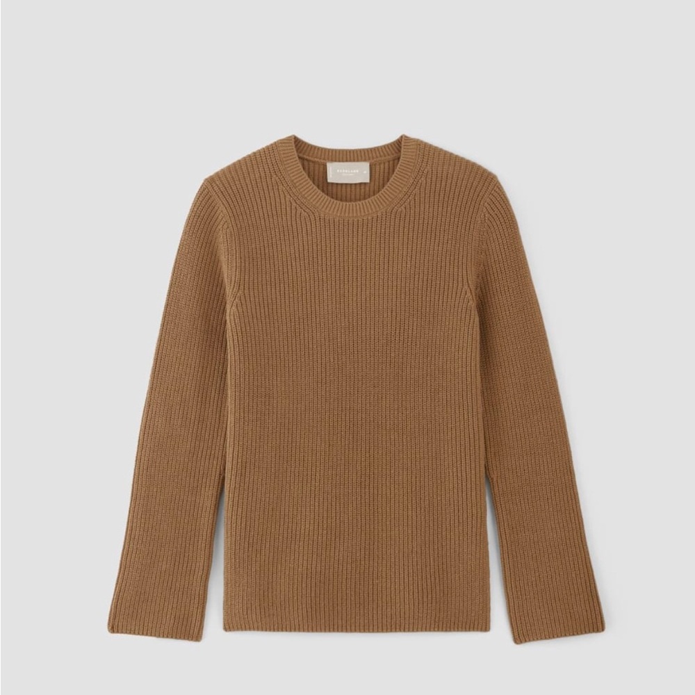 EVERLANE THE ORGANIC COTTON SLIM CREW SWEATER